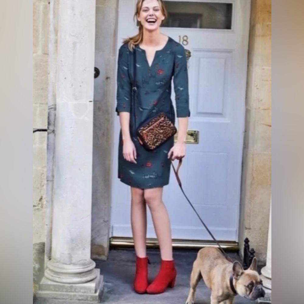 Boden Alexandra London Print 3/4 Sleeve tunic dress